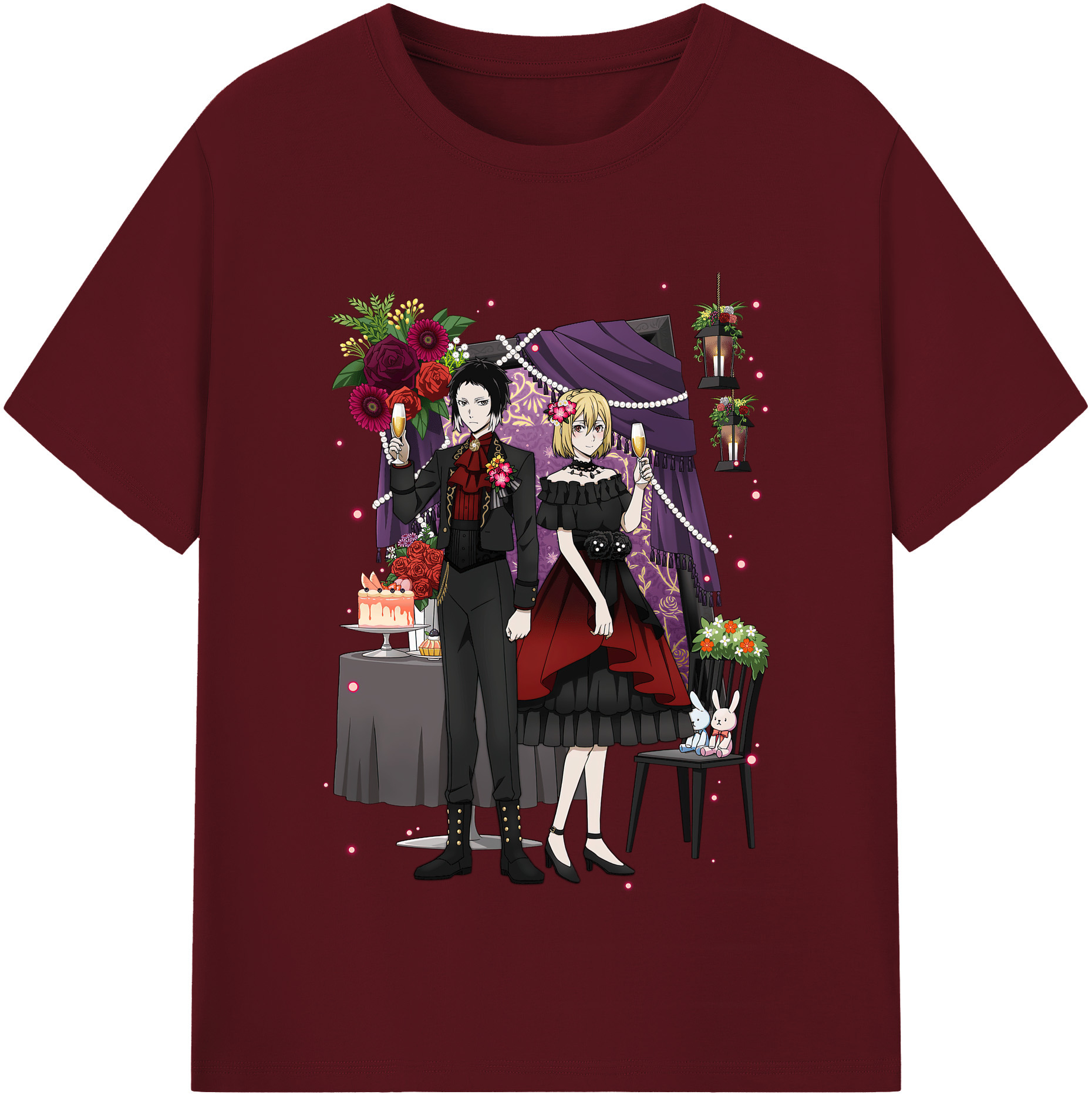 （画像用） 文豪ストレイドッグス Bungo Stray Dogs 綿100％半袖Tシャツ（フロントプリント）